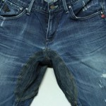 Jeans ausgeschnittener Schritt 1